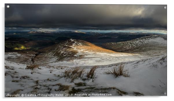 View from Carn Pica Acrylic by Creative Photography Wales