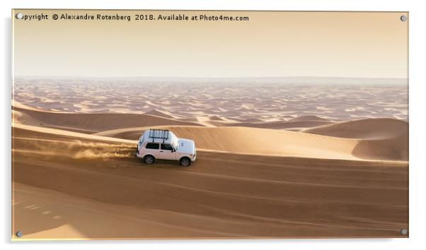 Off-roading in UAE Acrylic by Alexandre Rotenberg