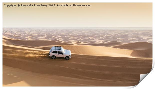 Off-roading in UAE Print by Alexandre Rotenberg