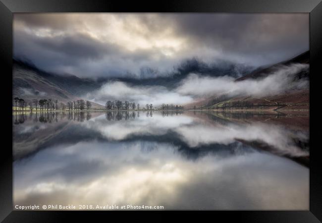 Buttermere Rising Fog Framed Print by Phil Buckle