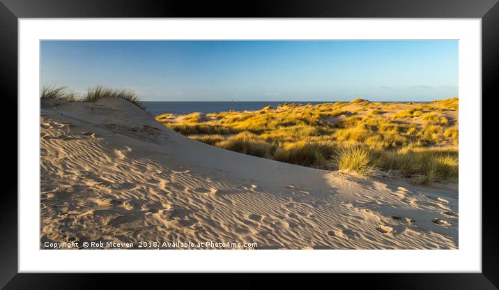 Formby Point Framed Mounted Print by Rob Mcewen