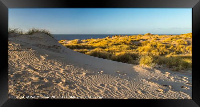 Formby Point Framed Print by Rob Mcewen