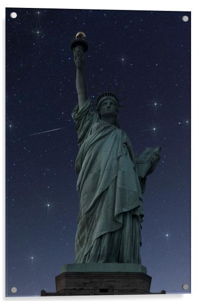 Liberty Starry Starry Night Acrylic by Steve Purnell