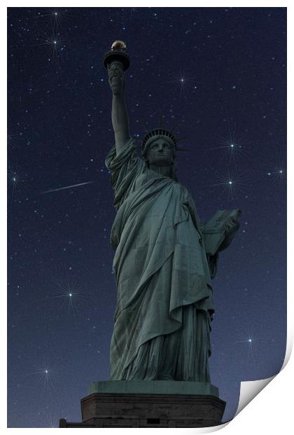 Liberty Starry Starry Night Print by Steve Purnell