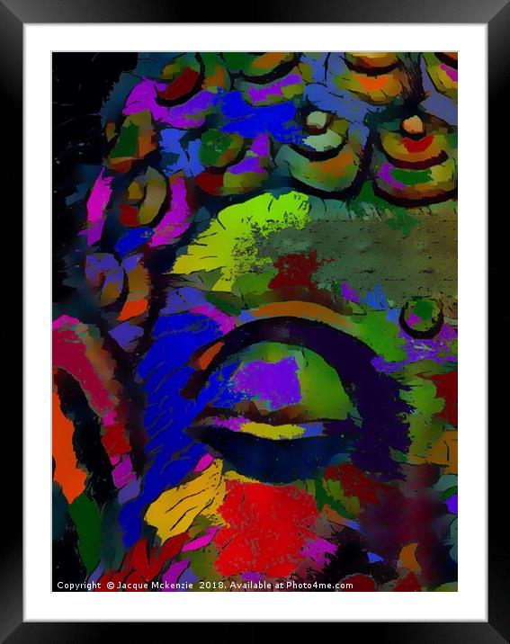COLOUR WISE - BUDDHA Framed Mounted Print by Jacque Mckenzie
