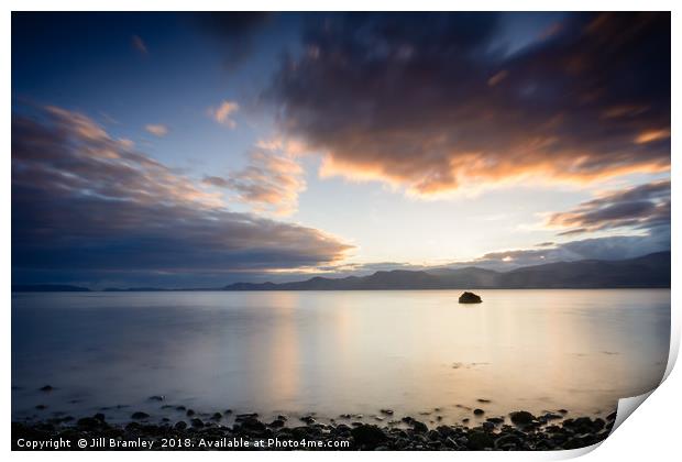 Sunrise over North Wales Print by Jill Bramley