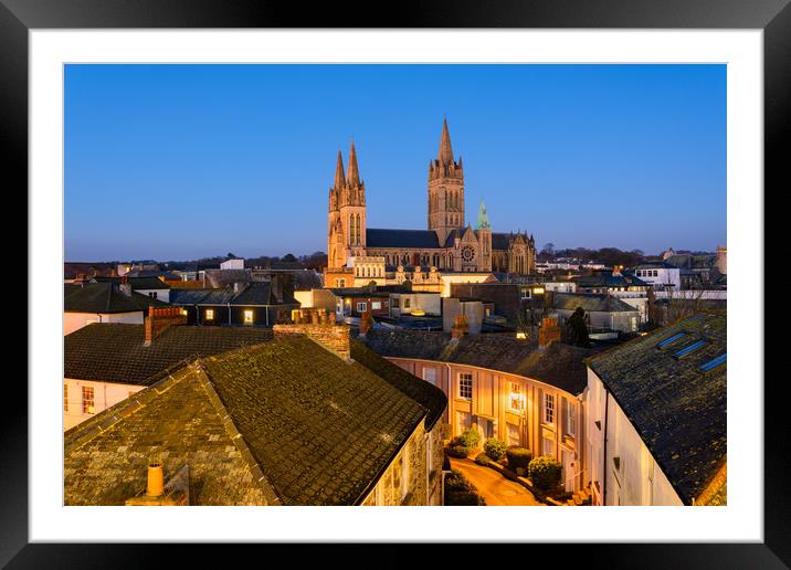 Truro Cathedral Dawn Framed Mounted Print by Michael Brookes