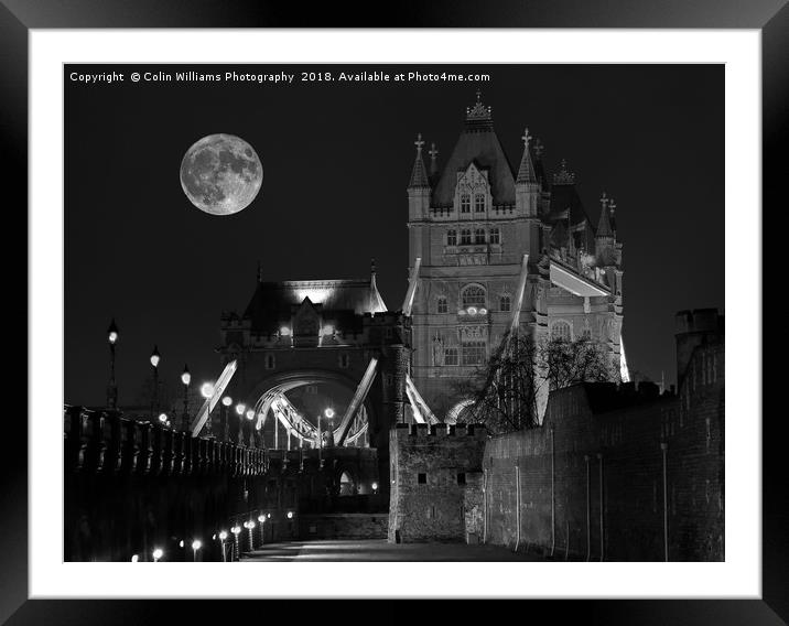 The Iconic Tower Bridge Framed Mounted Print by Colin Williams Photography