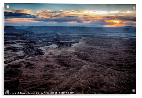 Canyonlands sunset Acrylic by Derek Daniel