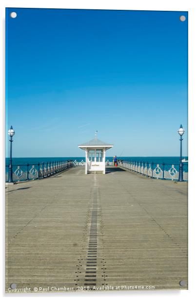 Swanage Pier Acrylic by Paul Chambers