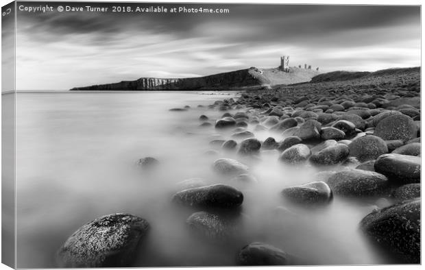 Dunstanburgh Castle, Northumberland Canvas Print by Dave Turner