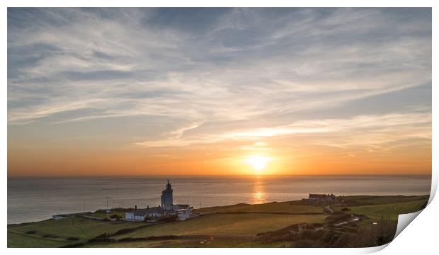 St catherine's Sunset Print by Alf Damp