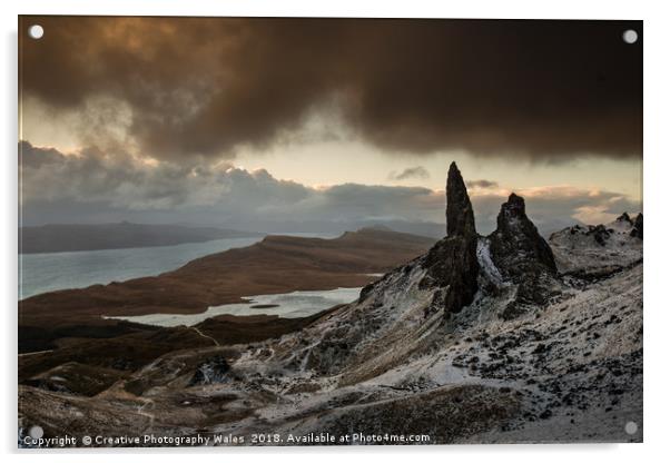 Old Man of Storr on Isle of Skye Acrylic by Creative Photography Wales