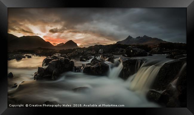 The River Sligachan on Isle of Skye Framed Print by Creative Photography Wales