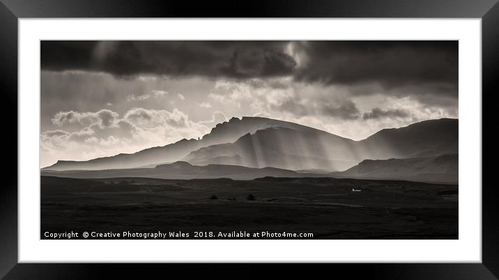 Trotternish Ridge Light on Isle of Skye Framed Mounted Print by Creative Photography Wales