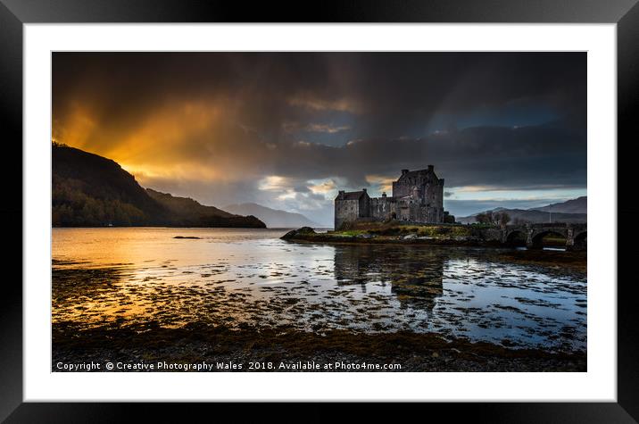 Eilean Donan Castle, Scotland Framed Mounted Print by Creative Photography Wales