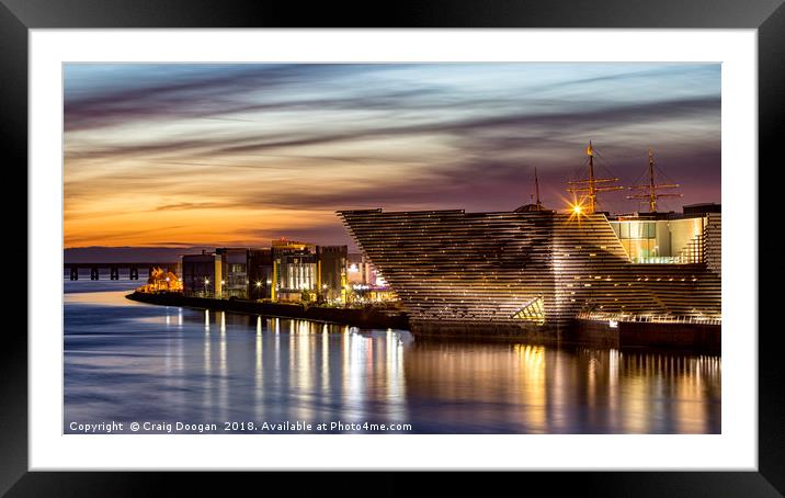 V&A Museum in Dundee Framed Mounted Print by Craig Doogan