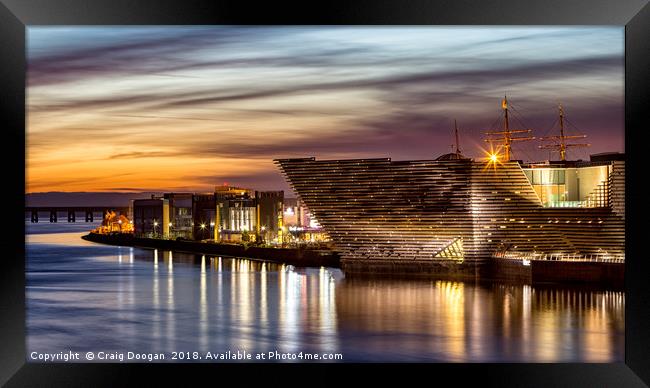 V&A Museum in Dundee Framed Print by Craig Doogan
