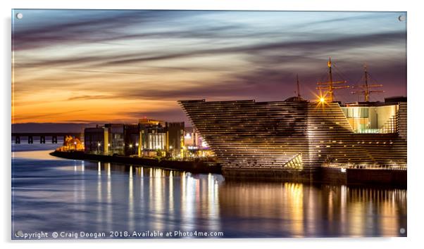 V&A Museum in Dundee Acrylic by Craig Doogan