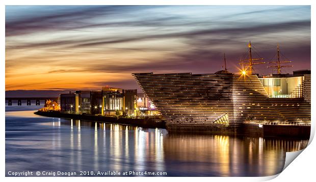 V&A Museum in Dundee Print by Craig Doogan