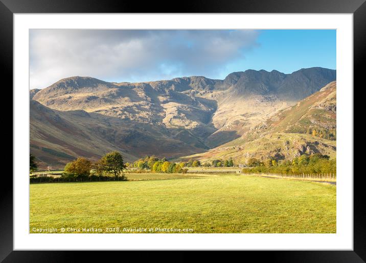 Lake District - Crinkle Crags Framed Mounted Print by Chris Warham