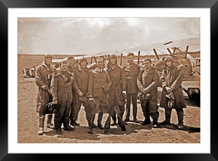 Australian Flying Corps, France 1918 Framed Mounted Print by Chris Langley