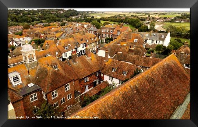 RYE TOWN Framed Print by Lee Sulsh