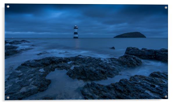 Lighthouse first light Acrylic by Jonathon barnett