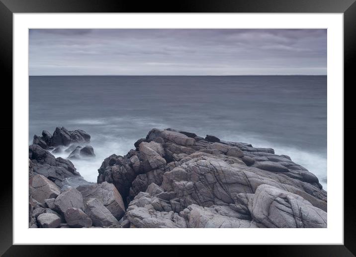 Kullaberg Coastal Rocks Framed Mounted Print by Antony McAulay
