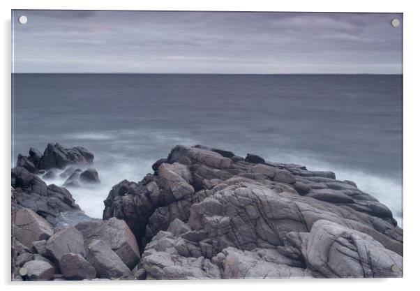 Kullaberg Coastal Rocks Acrylic by Antony McAulay