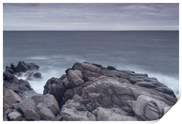 Kullaberg Coastal Rocks Print by Antony McAulay