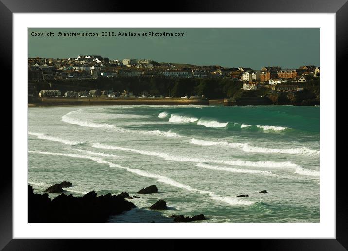 THE SEASIDE Framed Mounted Print by andrew saxton