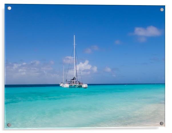  The beautiful Klein Curacao deserted island  Cura Acrylic by Gail Johnson