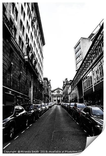 Liverpool, streets Print by Miranda Smith