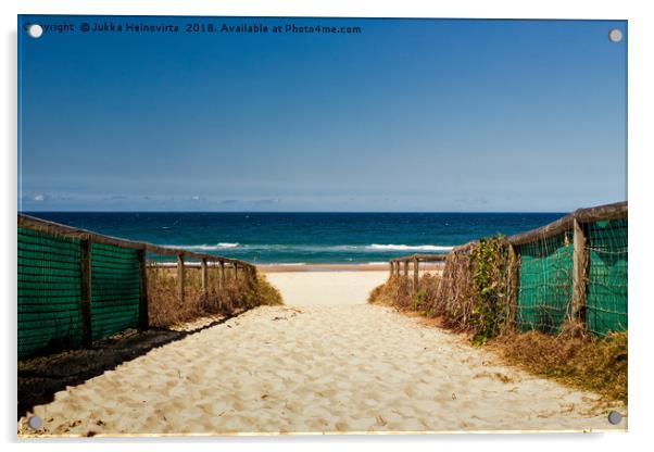 Path to the Beach in Australia Acrylic by Jukka Heinovirta