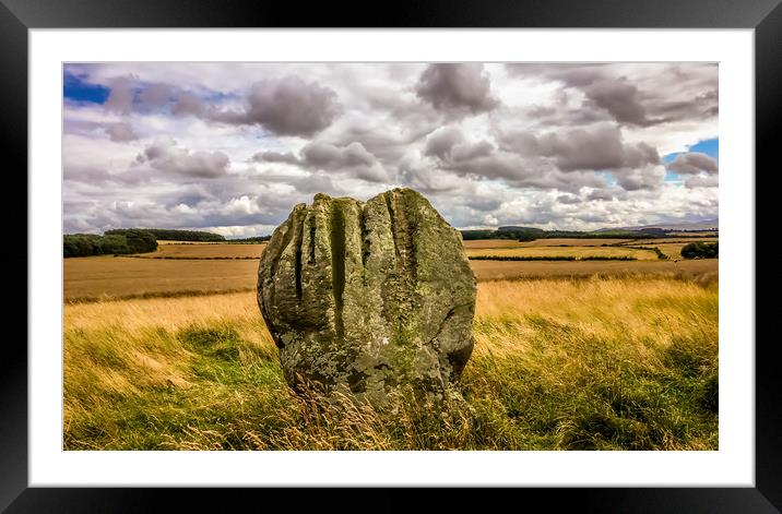 The stone circle of Duddo Framed Mounted Print by Naylor's Photography