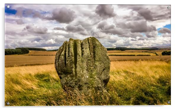 The stone circle of Duddo Acrylic by Naylor's Photography