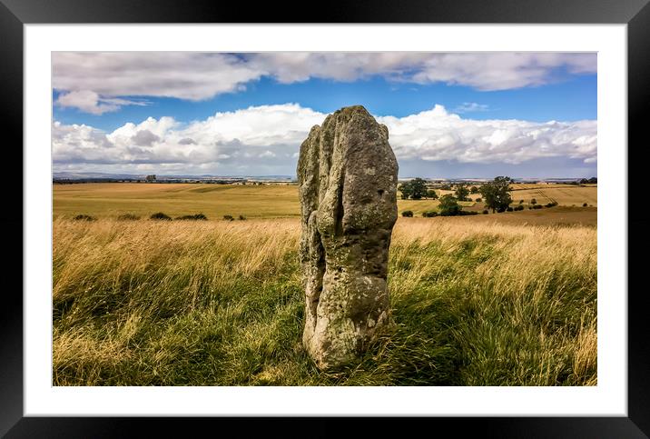 Duddo Five Stones Framed Mounted Print by Naylor's Photography