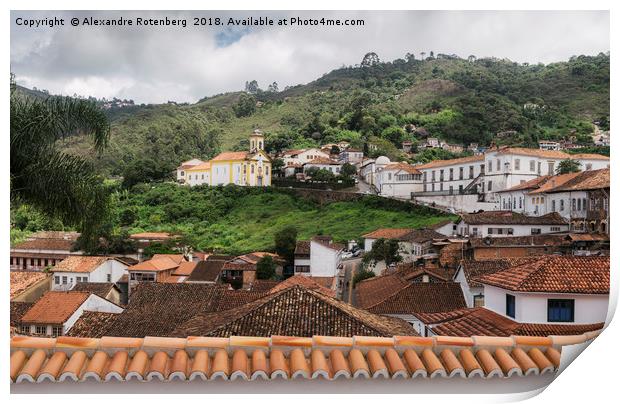 Ouro Preto, Minas Gerais, Brazil Print by Alexandre Rotenberg