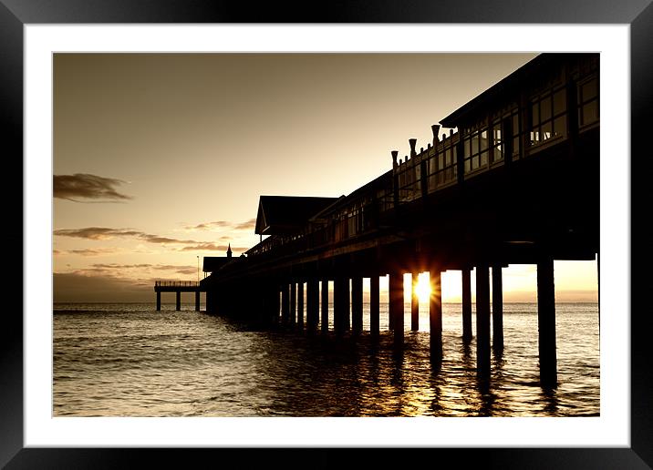 Under the boardwalk Framed Mounted Print by Simon Wrigglesworth
