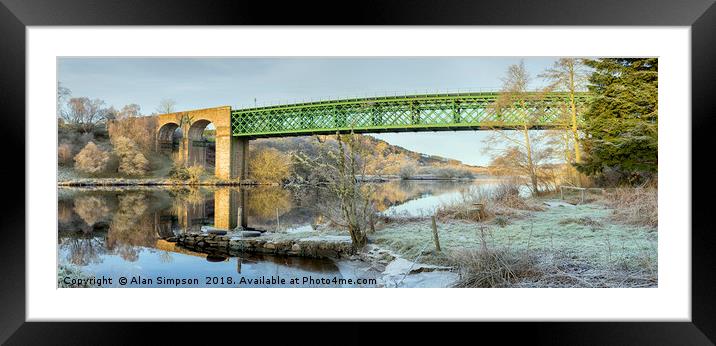 Invershin Railway Bridge Framed Mounted Print by Alan Simpson
