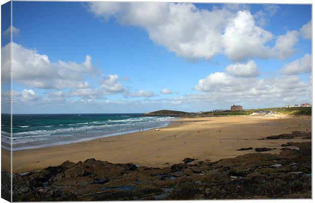 Fistral beach Newquay Canvas Print by Oxon Images