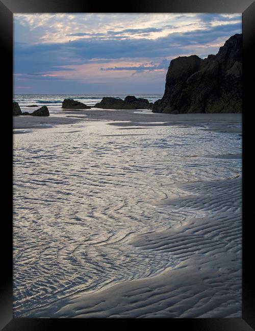 Bedruthan Steps, Cornwall, UK Framed Print by Colin Tracy