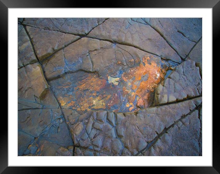 Kimmeridge Rocks 2 Framed Mounted Print by Colin Tracy