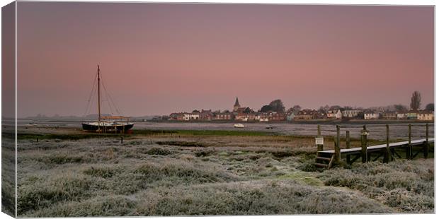 Frosty Bosham Sunrise Canvas Print by Ashley Chaplin