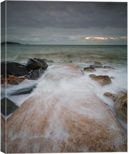 Stormy Solent Canvas Print by Kevin Browne
