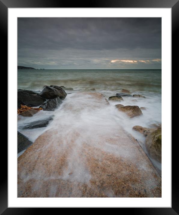 Stormy Solent Framed Mounted Print by Kevin Browne