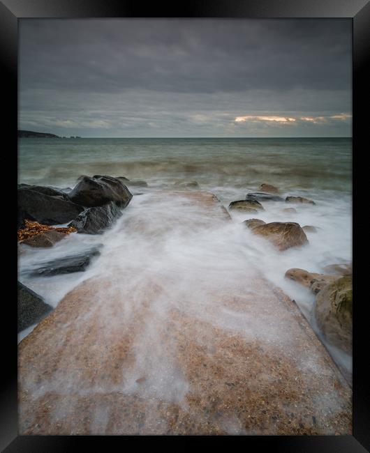 Stormy Solent Framed Print by Kevin Browne