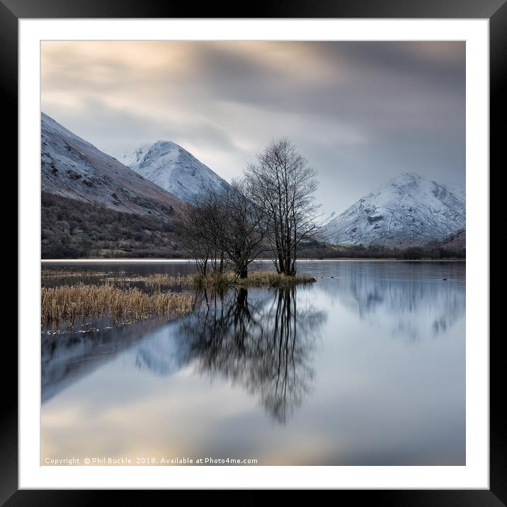 Brothers Water Winter Framed Mounted Print by Phil Buckle
