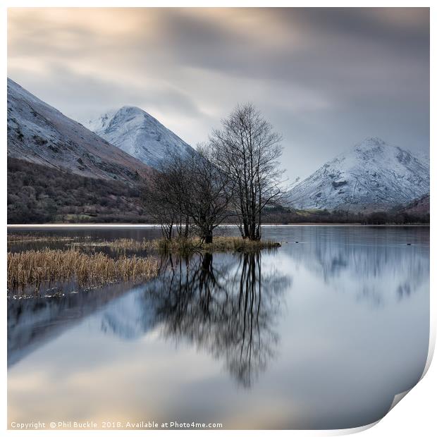 Brothers Water Winter Print by Phil Buckle